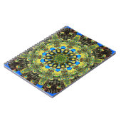 Peacock Feather Kaleidoskop 1 Notizblock (Linke Seite)