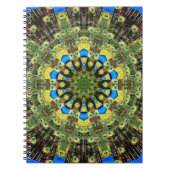 Peacock Feather Kaleidoskop 1 Notizblock (Vorderseite)