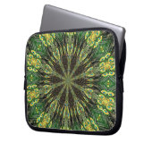 Peacock Feather Kaleidoskop 2 Laptopschutzhülle (Vorderseite Links)
