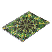 Peacock Feather Kaleidoskop 2 Notizblock (Linke Seite)