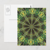 Peacock Feather Kaleidoskop 2 Postkarte (Vorne/Hinten)