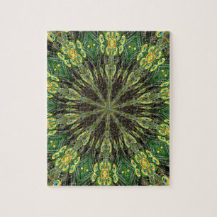 Peacock Feather Kaleidoskop 2 Puzzle