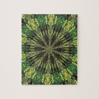 Peacock Feather Kaleidoskop 2 Puzzle