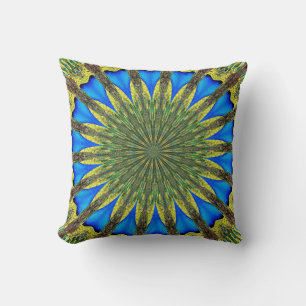 Peacock Feather Kaleidoskop 3 Kissen