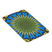 Peacock Feather Kaleidoskop 3 Magnet (Rechte Seite)