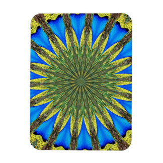Peacock Feather Kaleidoskop 3 Magnet