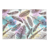 Peacock Feather Kissenbezug (Vorderseite-Links)