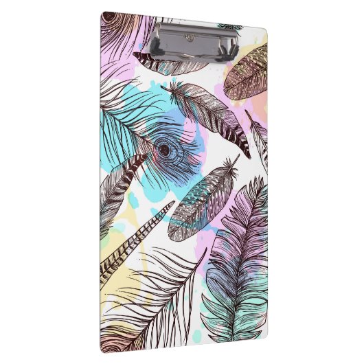 Peacock Feather Klemmbrett (Rechts)