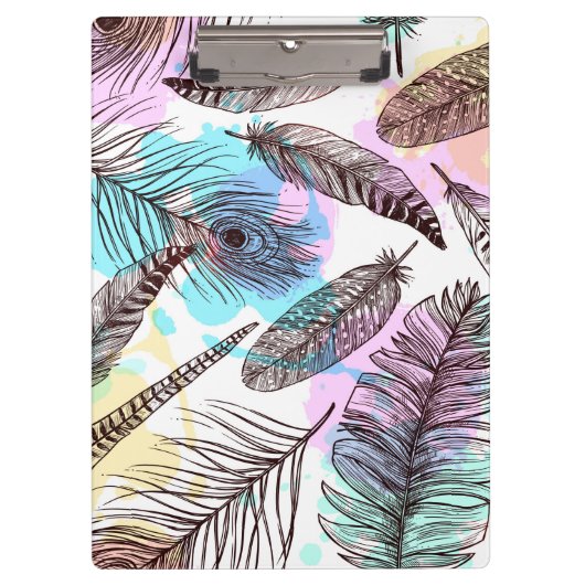 Peacock Feather Klemmbrett (Vorderseite)