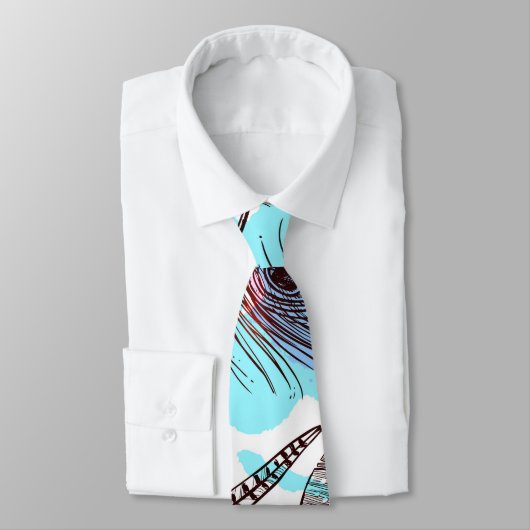 Peacock Feather Krawatte (Gebunden)