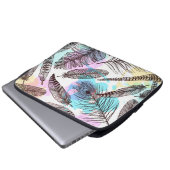 Peacock Feather Laptopschutzhülle (Vorne Knopf)