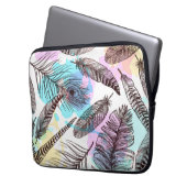Peacock Feather Laptopschutzhülle (Vorderseite Links)