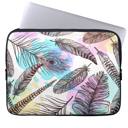 Peacock Feather Laptopschutzhülle (Vorderseite)