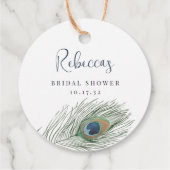 Peacock Feather Lasse Liebe wachsen Pflanze oder S Geschenkanhänger (Rückseite)