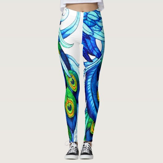 Peacock Feather Leggings (Vorderseite)