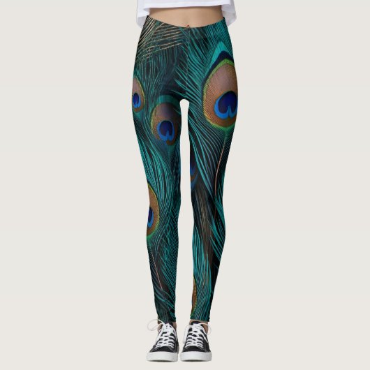 Peacock Feather Leggings (Vorderseite)