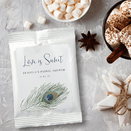 Peacock Feather Liebe ist Sweet Brautparty Fevor