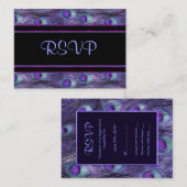 Peacock Feather Lila - UAWG Begleitkarte (Vorne/Hinten)