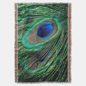 Peacock Feather Lucky Decke (Vorderseite Vertikal)