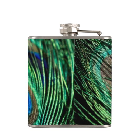 Peacock Feather Lucky Flachmann (Rückseite)