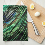 Peacock Feather Lucky Geschirrtuch (Viertel Falte)