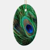 Peacock Feather Lucky Keramik Ornament (Rechts)