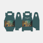 Peacock feather luxuriösen plume editierbaren Text Geschenkschachtel (Ungefaltet)