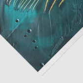 Peacock Feather Macro Oil Painting Decoupage Seidenpapier (Ausschnitt)