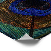 Peacock Feather Macro Poster (Ecke)