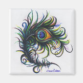 Peacock Feather Magnet (Vorne)