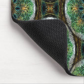 Peacock Feather Mandala's...... Mousepad (Ecke)