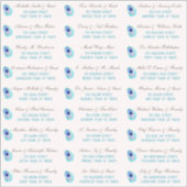 Peacock Feather Modern Wedding Guest Address Stick Aufkleber (Vorderseite)