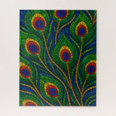 Peacock Feather Mosaic Puzzle (Vertikal)