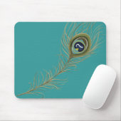 Peacock Feather Mousepad (Mit Mouse)