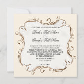 Peacock Feather n Wirbel Moderne Einladung zur Hoc (Vorderseite)