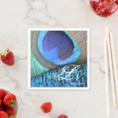 Peacock Feather Napkin Serviette (Beispiel)