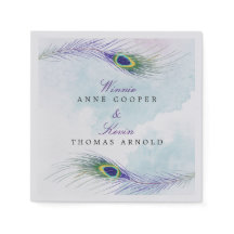 Peacock Feather Napkins