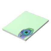 Peacock Feather Notepad Notizblock (Rotiert)