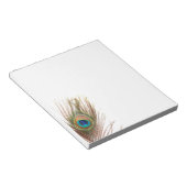 Peacock Feather Notepad Notizblock (angewinkelt)