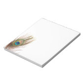 Peacock Feather Notepad Notizblock (Rotiert)