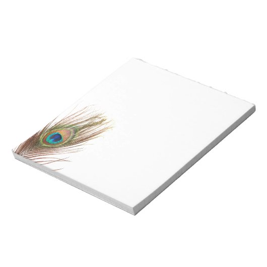 Peacock Feather Notepad Notizblock (Rotiert)