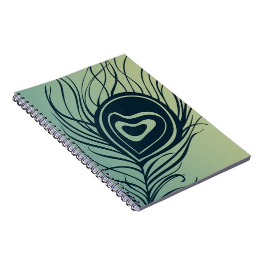 Peacock Feather Notizblock (Rechte Seite)