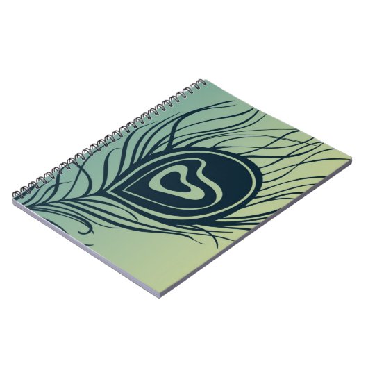 Peacock Feather Notizblock (Linke Seite)