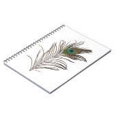 Peacock Feather Notizblock (Linke Seite)