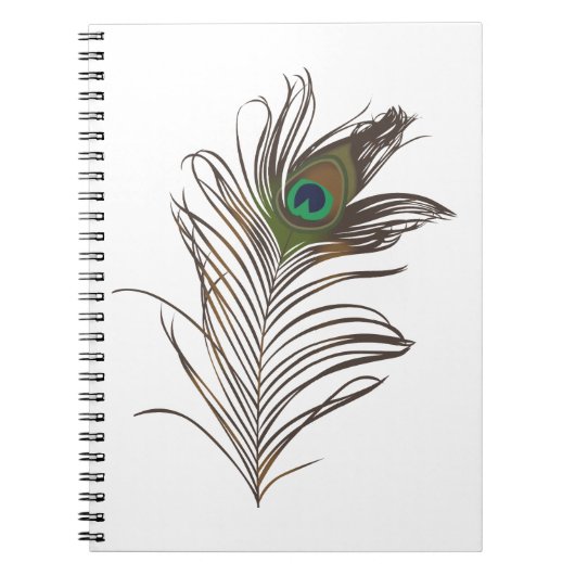 Peacock Feather Notizblock (Vorderseite)