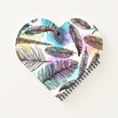 Peacock Feather Notizblock (Rückseite)