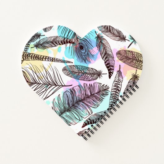 Peacock Feather Notizblock (Rückseite)