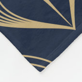 Peacock feather ombre pattern ditzy floral motif. fleecedecke (Ecke)