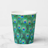 Peacock Feather Paper Cups Pappbecher (Links)
