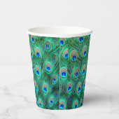 Peacock Feather Paper Cups Pappbecher (Rechts)
